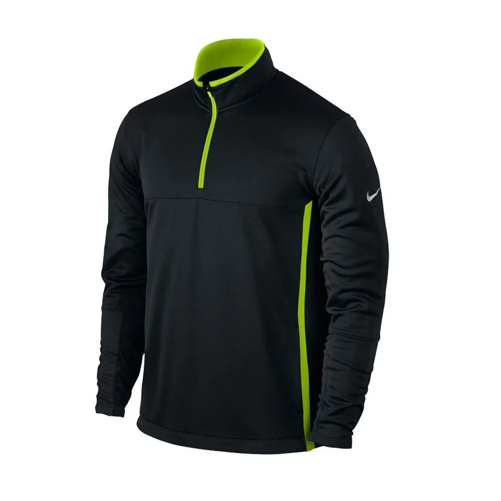 Nike Boys Therma-Fit Half Zip Black Pullover Sweatshirt Size M